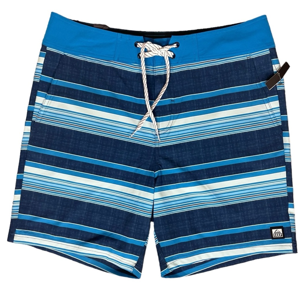 Reef Striped Board Shorts NWT